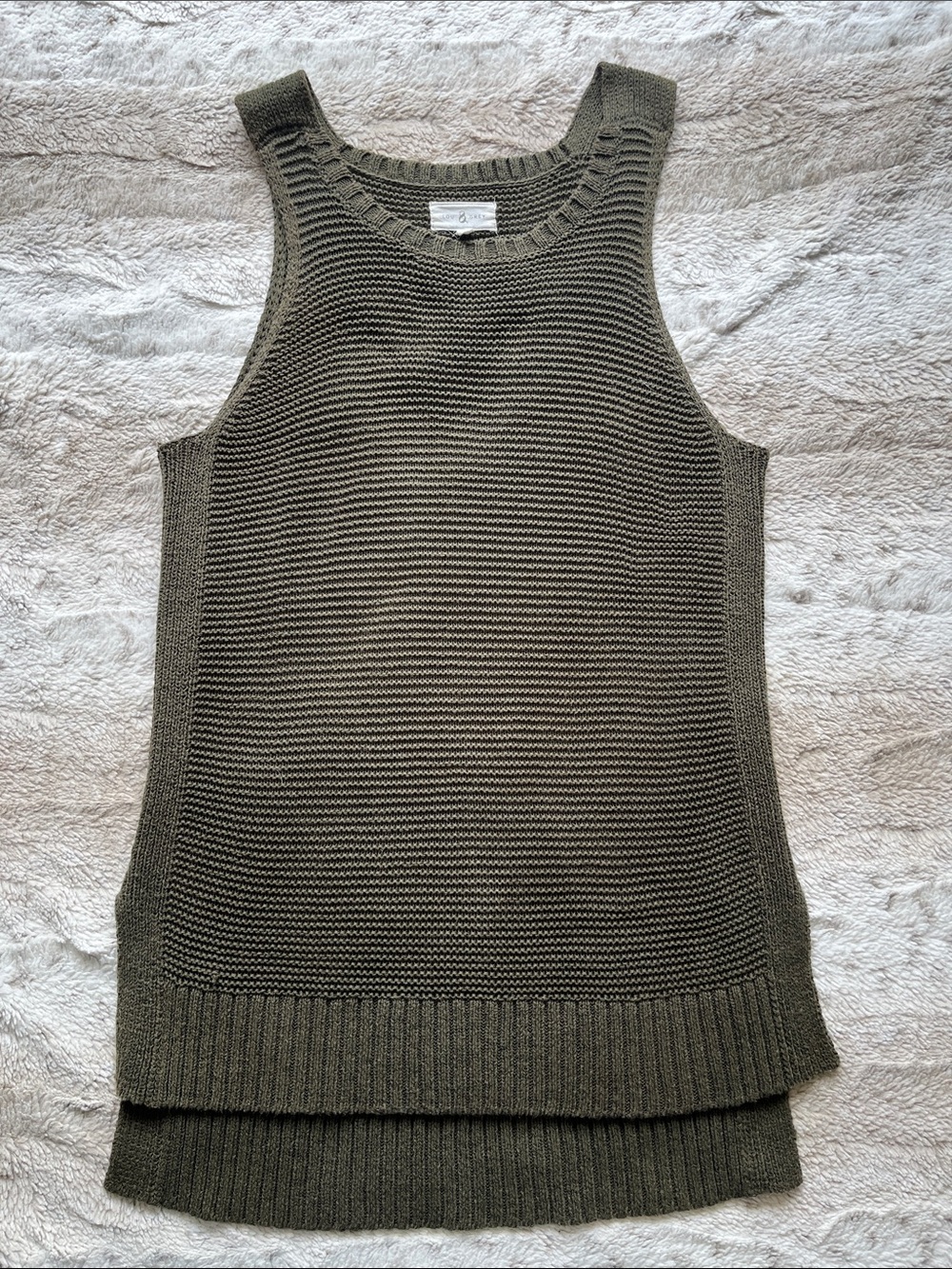 Lou & Grey Olive Green Knit Tank Tunic